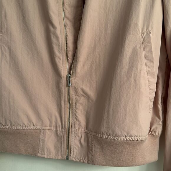 NWOT Zara Basic Blush Pink/Mauve Lightweight Bomber Jacket Size S - Picture 10 of 16